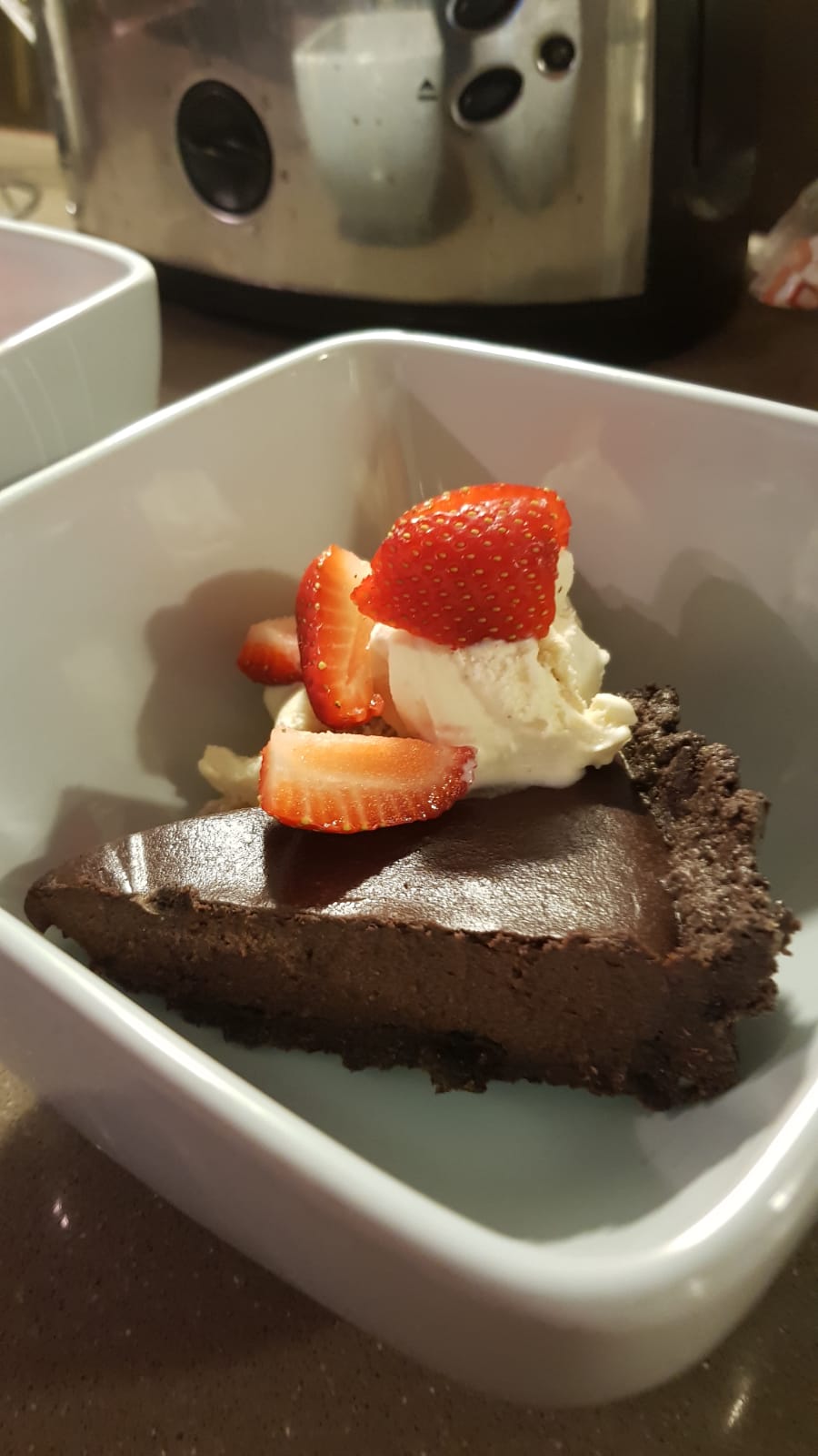 Get out of jail salted chocolate&nbsp;tart